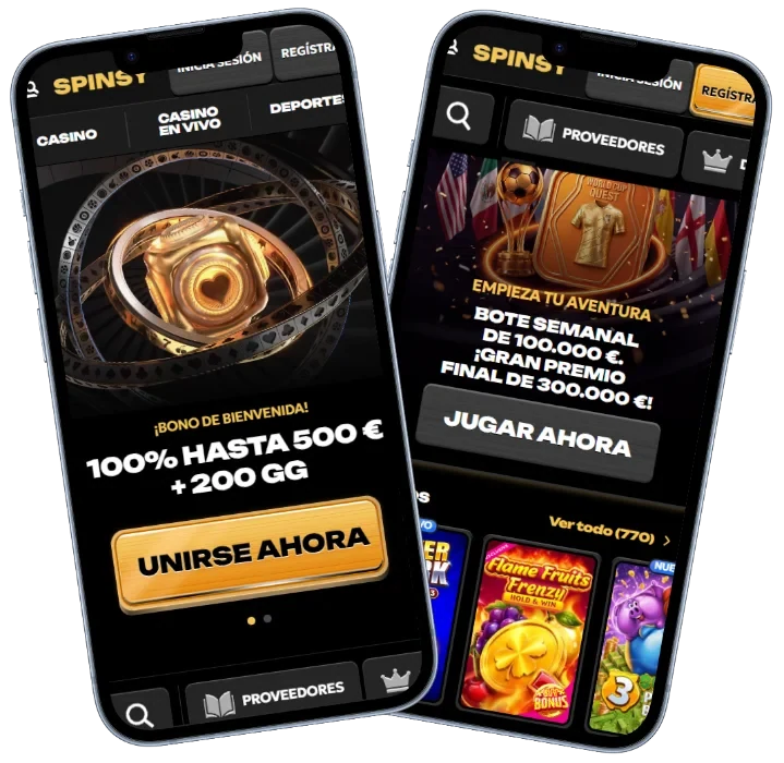 Spinsy en el móvil: lobby de casino y bono de bienvenida en el navegador