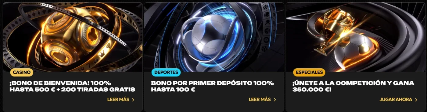 Spinsy: bono de bienvenida de casino 100 % hasta 500 € con 200 tiradas y bono deportivo